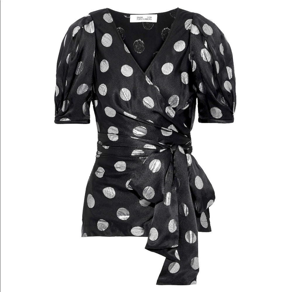 😎NWOT Diane Von Furstenberg Wrap Blouse😎
